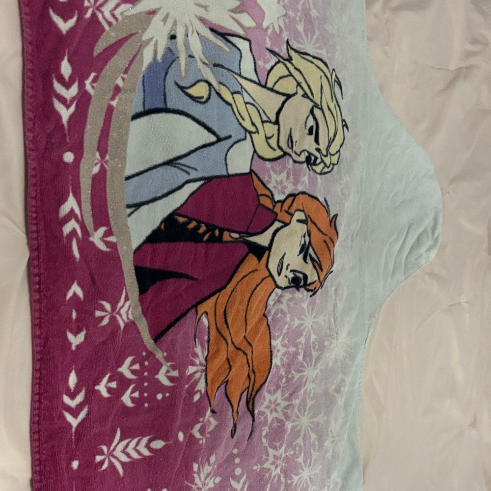 Frozen hooded towel.